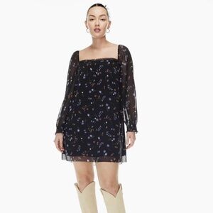 Aritzia Wilfred Alana floral smock dress